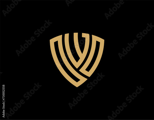 OWO creative letter shield logo design vector icon illustration photo