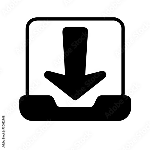 Download icon set. Download button Collection. Download files icons vector. simple download icon isolated on white background. Arrow downloading icon. Vector illustration.