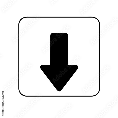 Download icon set. Download button Collection. Download files icons vector. simple download icon isolated on white background. Arrow downloading icon. Vector illustration.