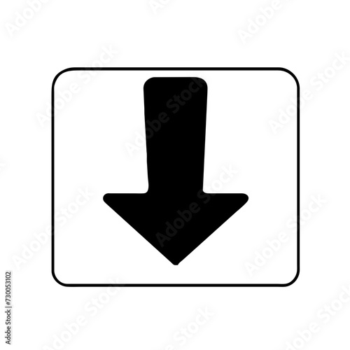 Download icon set. Download button Collection. Download files icons vector. simple download icon isolated on white background. Arrow downloading icon. Vector illustration.