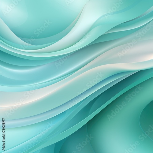 aquamarine gradient soft pastel silk wavy elegant luxury flat lay pattern vector illustration