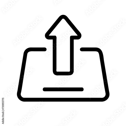 upload icon symbol swipe up icon button. Scroll arrow up icon sign - uploading file icon button, send, export icons