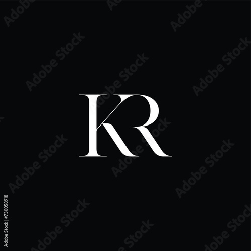 Monogram KR Logo. photo