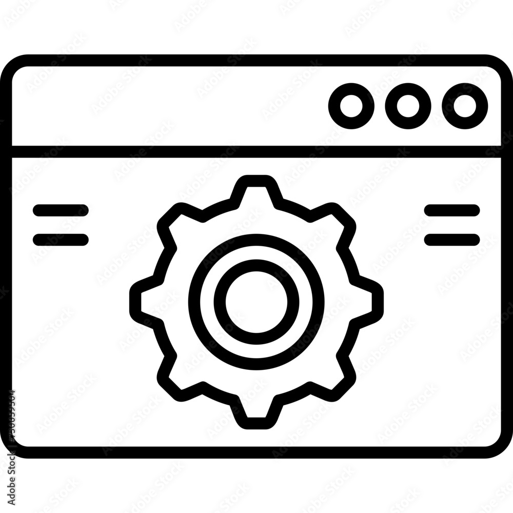 Fototapeta premium Data Management Icon