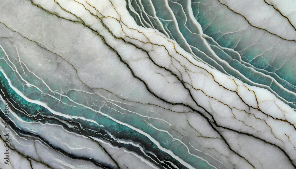 Naklejka premium Oryginalna tekstura z kamienia naturalnego howlit, dekoracyjna płytka generative ai