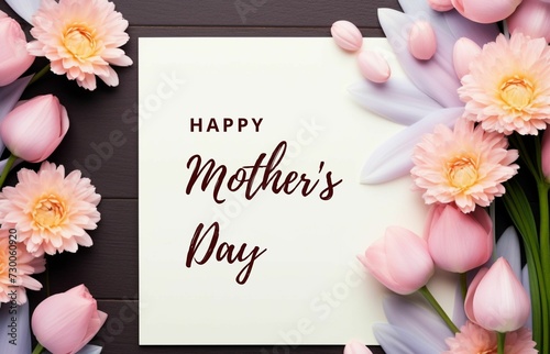Happy Mother's day event poster background 