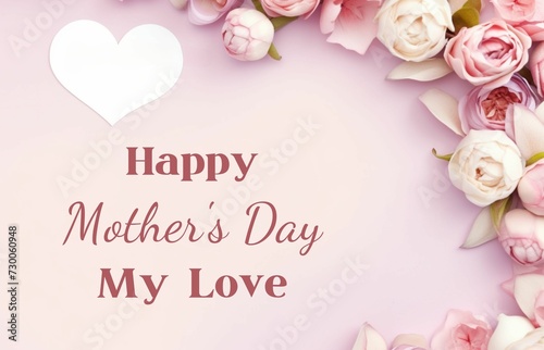 Happy Mother's day event poster background 