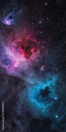 space banner. universe, starry sky, blots, planets, bright colors, background © pecherskiydotkz