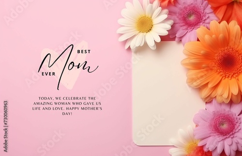 Happy Mother's day event poster background 