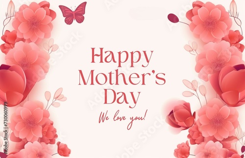 Happy Mother's day event poster background 