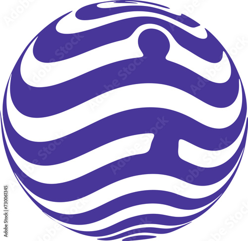 Fluid pattern illustration. Liquify abstract hand drawing design element