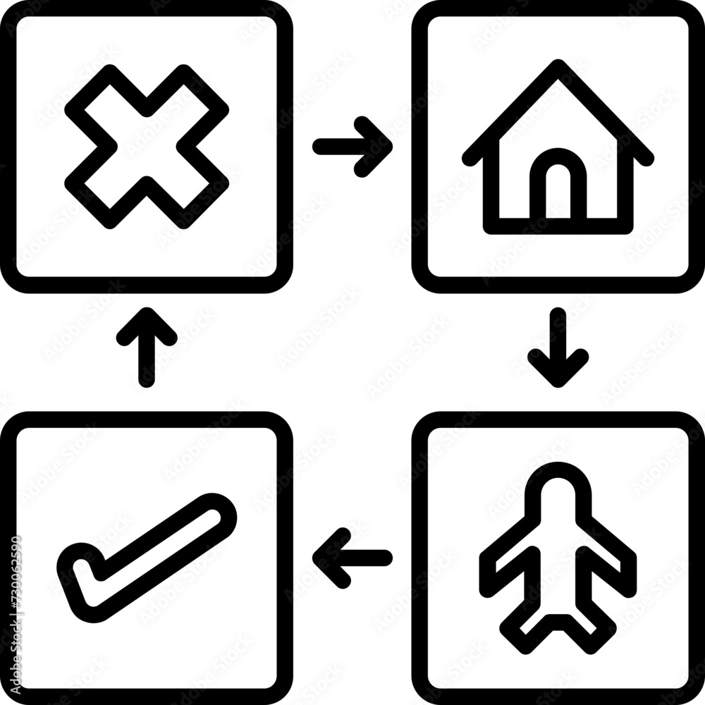 Obraz premium Booking Trip Icon