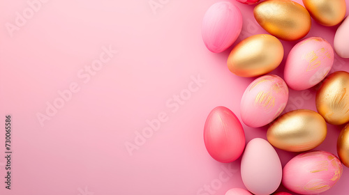 Easter soft pink background for card  banner  greeting letters decoration