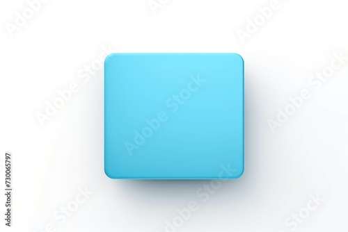 blue square isolated on white background © Celina
