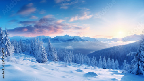 Untouched winter landscape