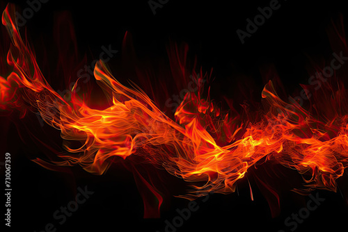 Majestic Dancing Flames Background