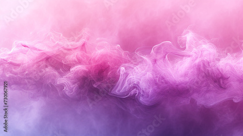 Purple smoke on pink color abstract watercolor background. 