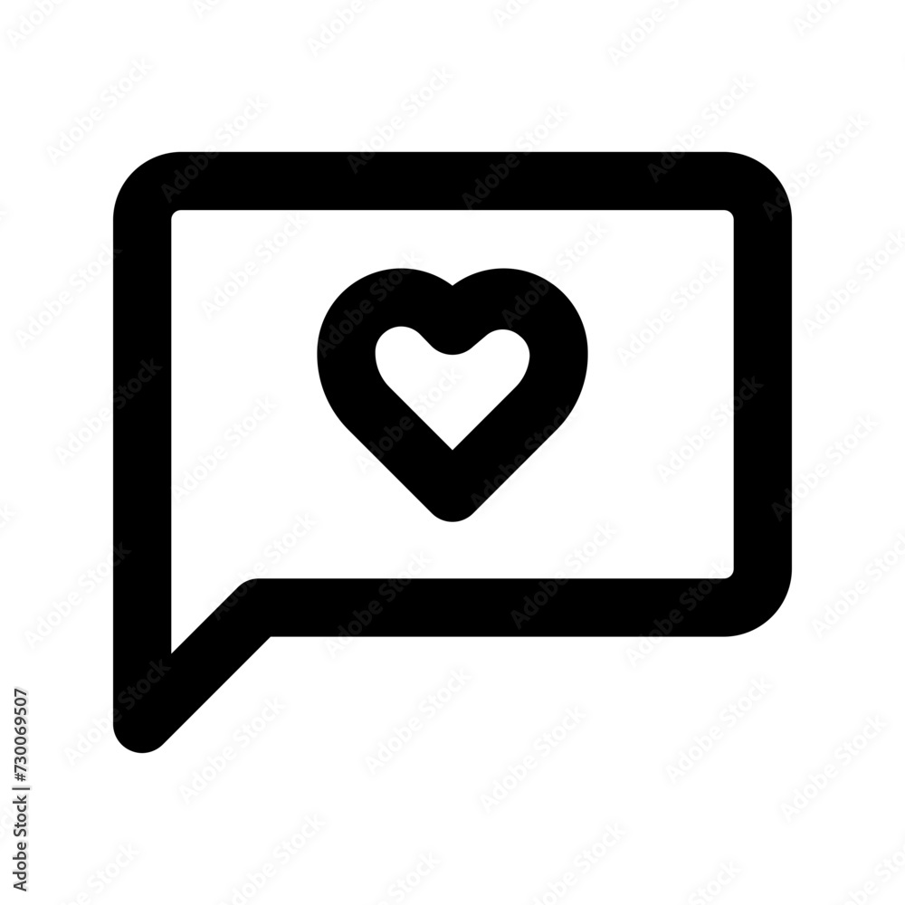 chat box line icon