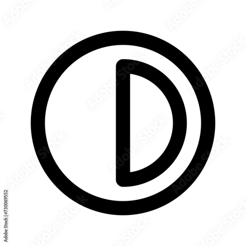 contrast line icon
