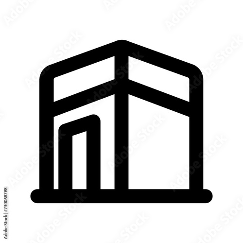 kaaba line icon