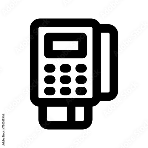 pos terminal line icon
