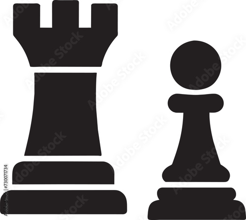 chess pawns, icon