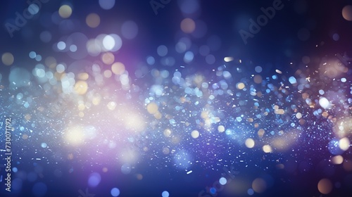 outer space. Abstract illustration with many lights on black background. Shining star. Decoration for holiday design.