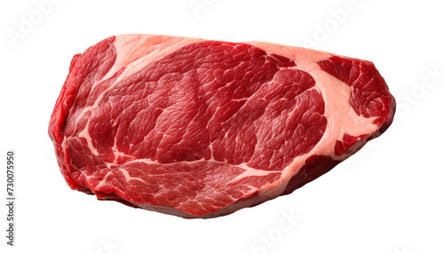 isolated illustration of a raw steak. Created with Generative AI