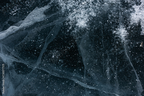Texture of Cracked Ice Pieces