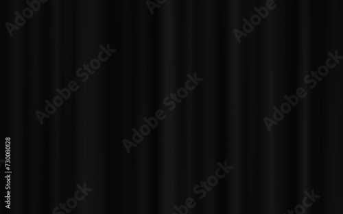 黒いカーテン、暗幕の背景イラスト