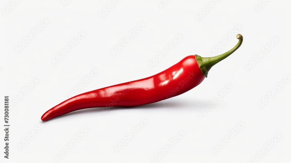 Red hot chili pepper isolated on white background. Red hot chili pepper isolated on white background.