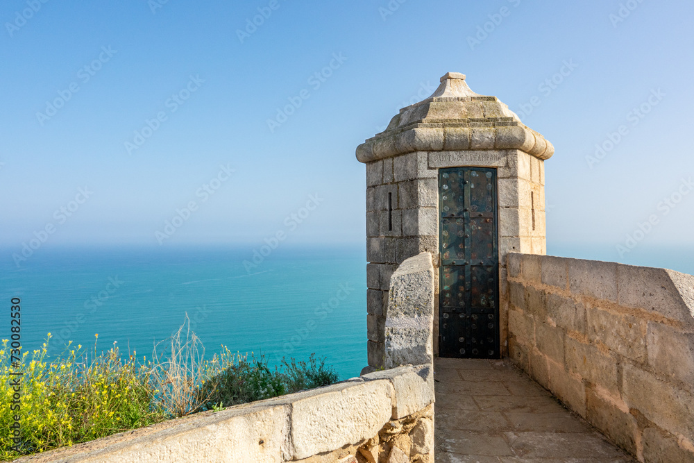 Ruins of Santa Barbara Castele and view to Alicante Ruins of Santa Barbara Castele and view to Alicante