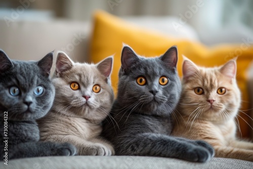 Collection Of British Shorthair Cats photo