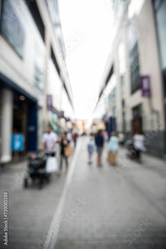 Blur View Pedestrian Walking Street 3