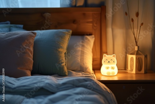 Bedside Table Cat-Shaped Nightlight: Cute And Functional Addition To Your Bedroom photo