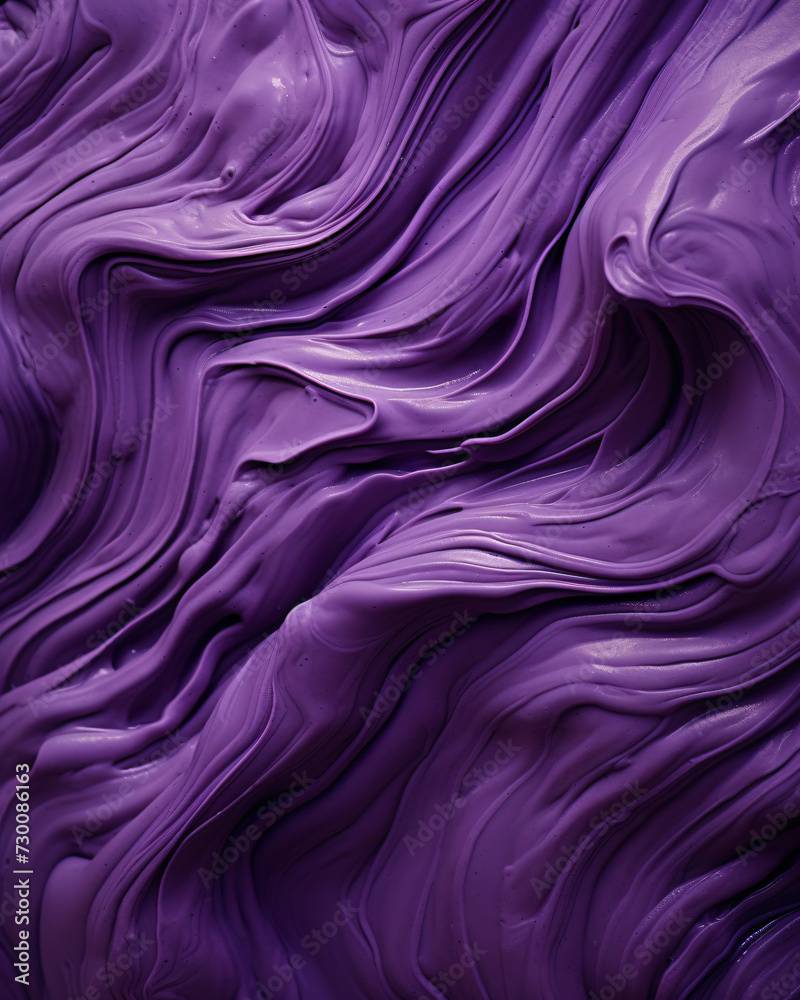 close up of creamy purple ube ice cream