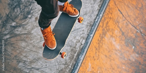 Urban Skate Park Showcases Impressive Skateboarding Skills