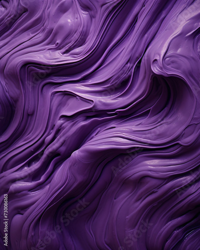 close up of creamy purple ube ice cream