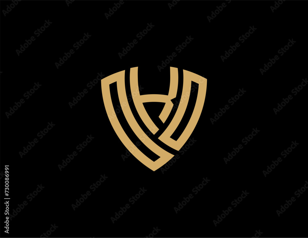 OKO creative letter shield logo design vector icon illustration OKO creative letter shield logo design vector icon illustration