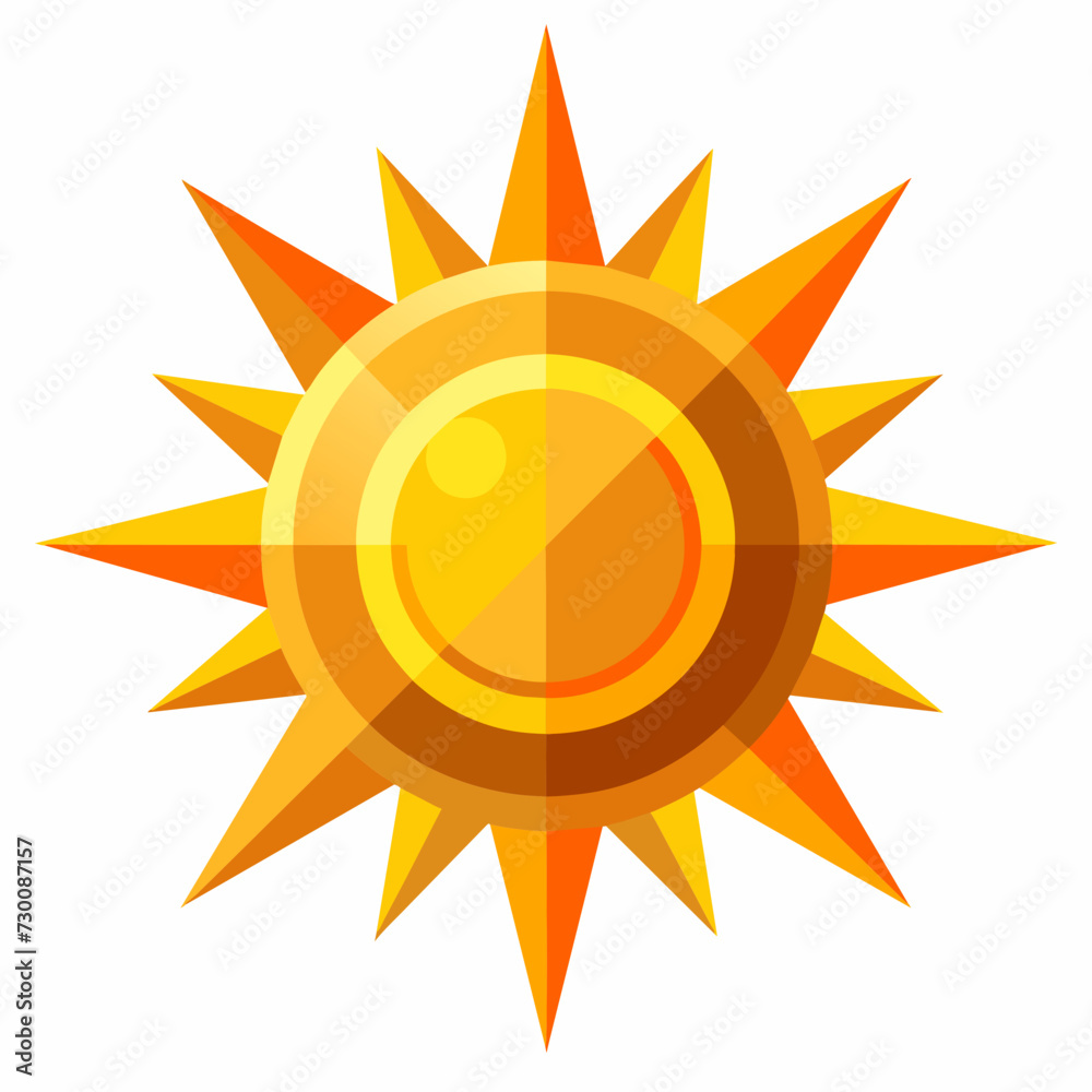 Radiant Sun: Vector Illustration Radiant Sun: Vector Illustration
