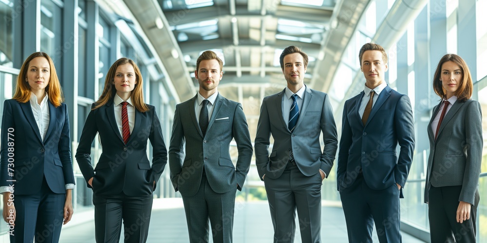 Fototapeta premium Professional People In Corporate Setting