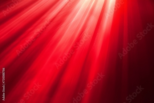 Illuminating The Gradient Red Finegrained Background With Rays Of Light