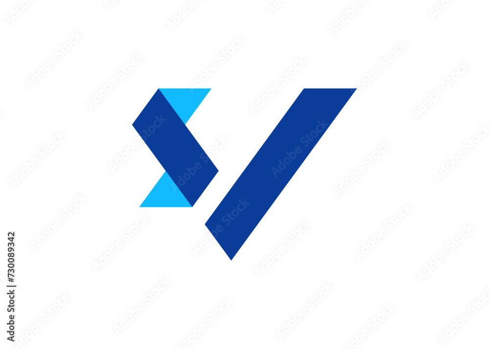 Abstract VS logo. Vector VS letter mark. Abstract VS logo. Vector VS letter mark.