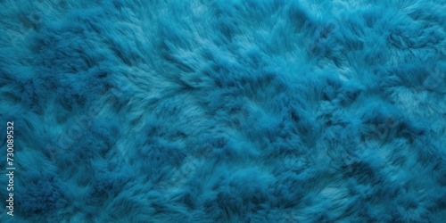 Azure plush carpet