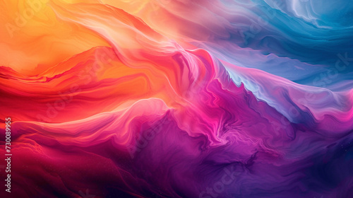 Intense bursts of color crafting a fluid and dynamic gradient wave, capturing the vibrant interplay of energy and movement in a sleek, minimalist setting.