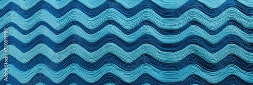Azure zig-zag wave pattern carpet texture background