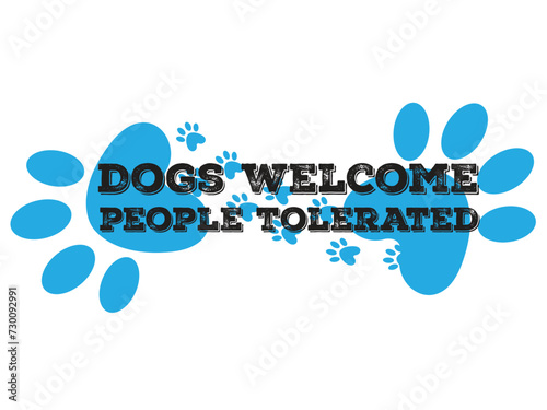 dogs welcome people tolerated