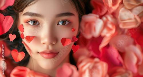 woman with heart