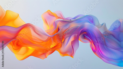 Smooth gradients intertwining seamlessly  giving life to a fluid and visually pleasing wave in a minimalist canvas