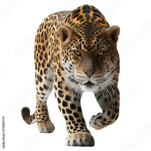 3D Rendering of a Wild Tiger on Transparent Background - Ai Generated © Muhammad